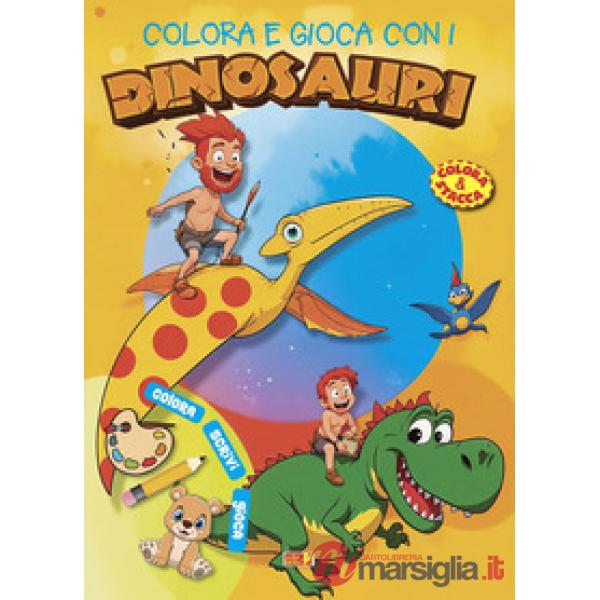 Colora e gioca con i dinosauri
