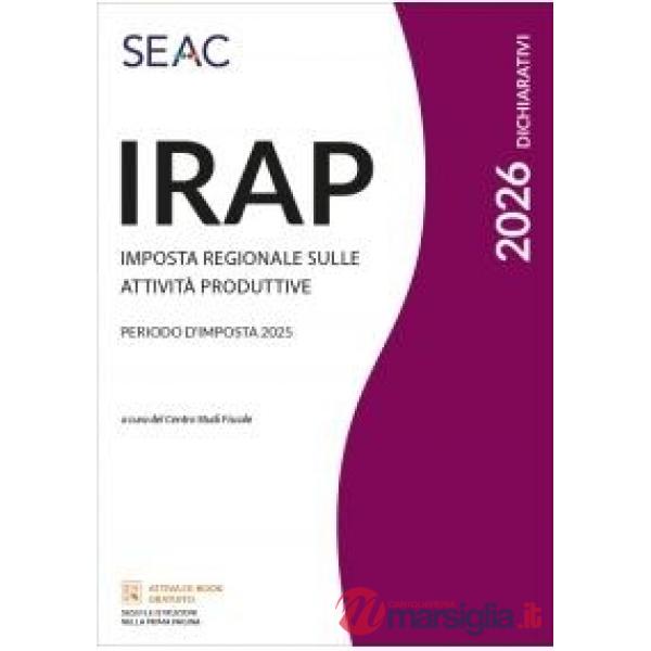 Irap 2026. Imposta regionale sulle attività produttive
