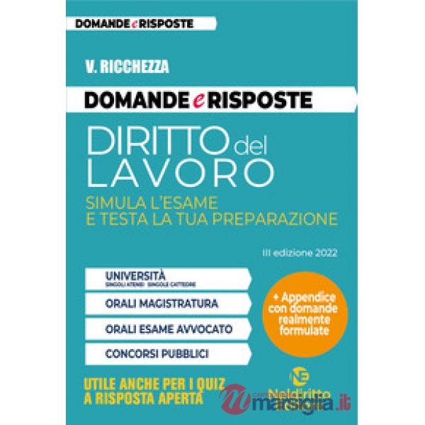 Domande e risposte. Diritto del lavoro. Simula l'esame e testa la tua preparazione