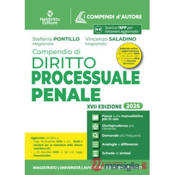 Compendio di procedura penale 2026