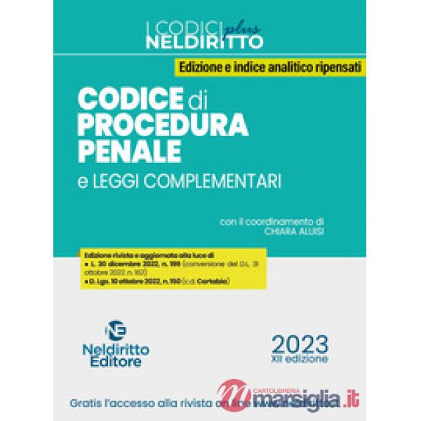 Codice di procedura penale e leggi complementari