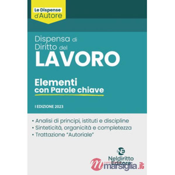 Dispensa di diritto del lavoro. Elementi con parole chiave
