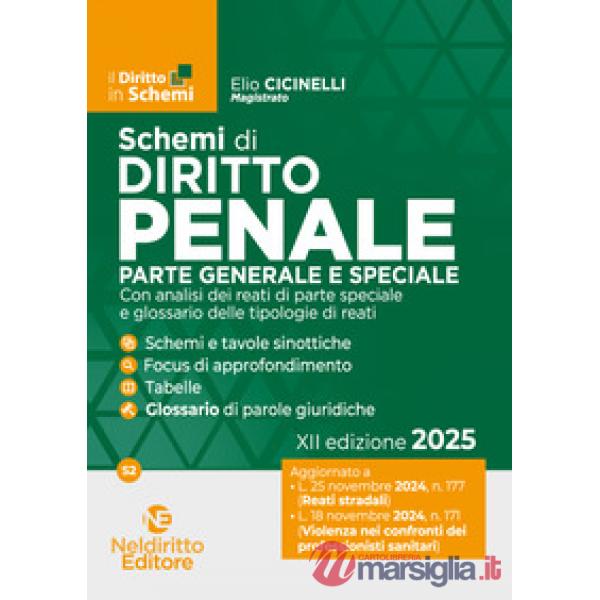 Schemi di diritto penale. Parte generale e speciale