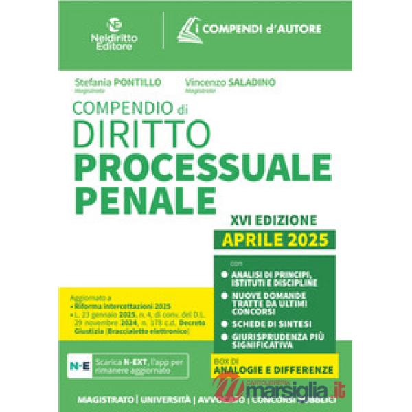 Compendio di procedura penale. Aprile 2025