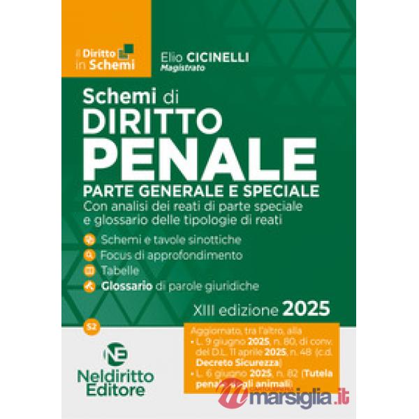 Schemi di Diritto Penale 2025. Parte generale e speciale