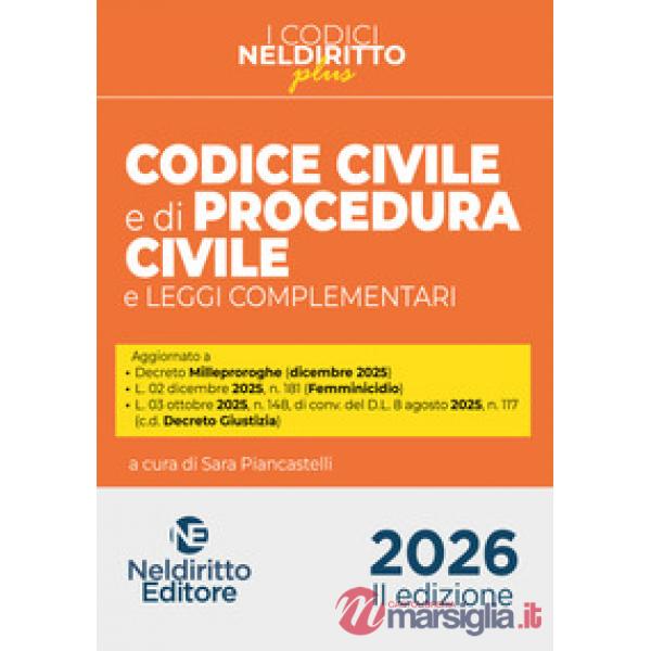 Codice civile e di procedura civile plus 2026