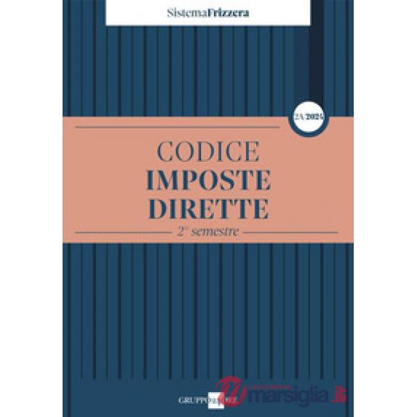 Codice fiscale Frizzera. Imposte dirette. 2° semestre 2024