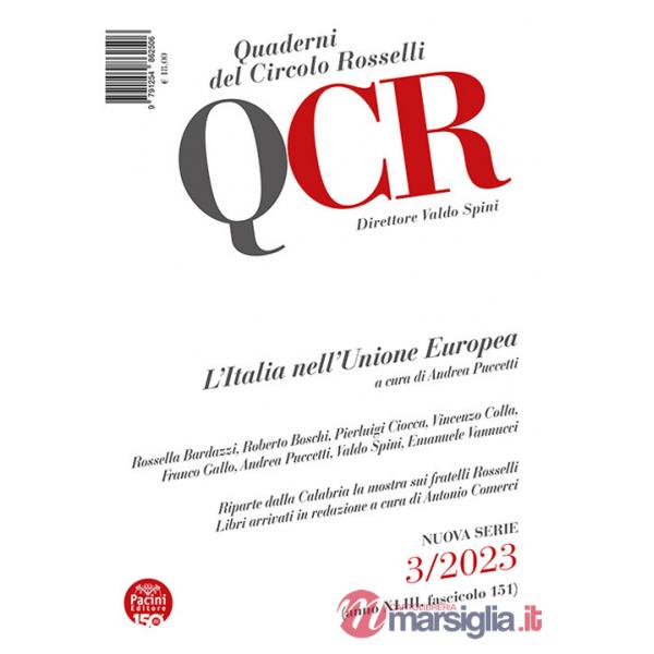 QCR. Quaderni del Circolo Rosselli (2023). Vol. 3: L' Italia nell'Unione europea