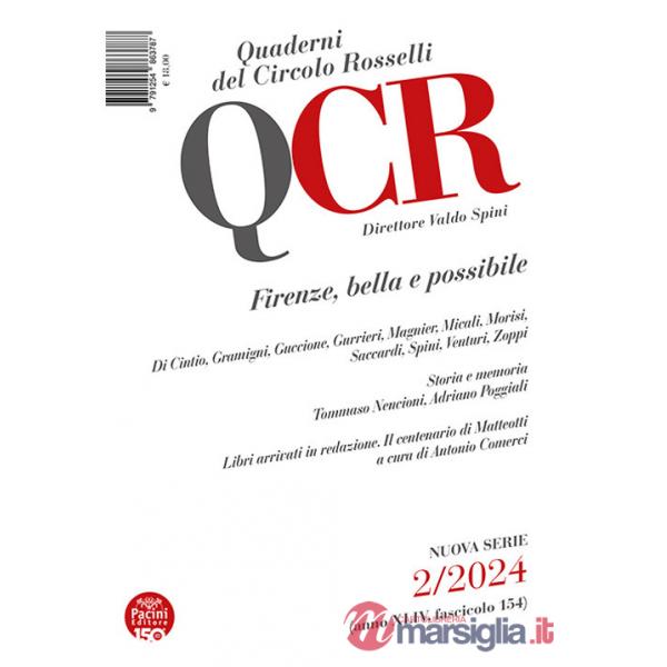 QCR. Quaderni del Circolo Rosselli (2024). Vol. 2: Firenze, bella e possibile