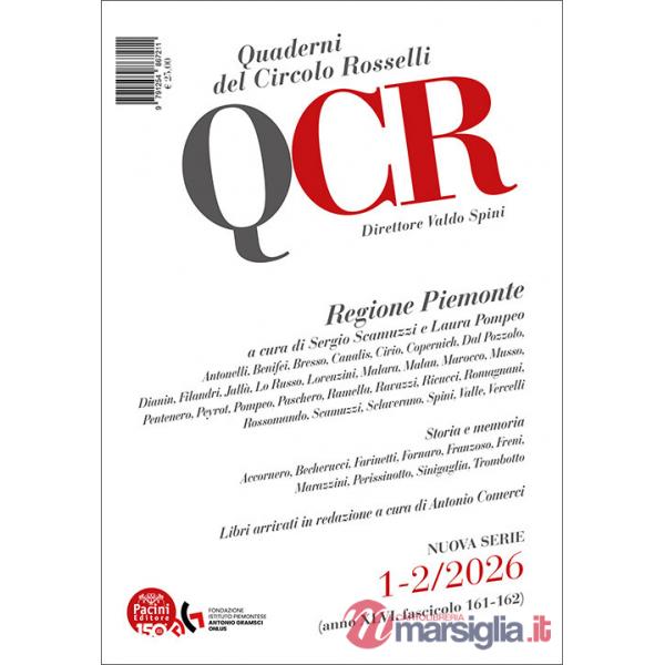 QCR. Quaderni del Circolo Rosselli (2026). Vol. 1-2: Regione Piemonte