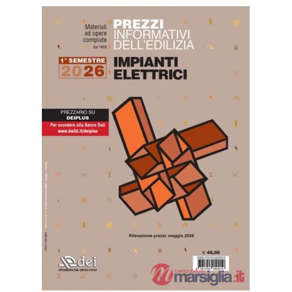 Prezzi informativi dell'edilizia. Impianti elettrici. 1º semestre 2026