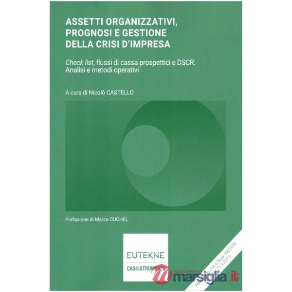 Assetti organizzativi, prognosi e gestione della crisi d'impresa. Check list, flussi di cassa prospettici e DSCR. Analisi e meto