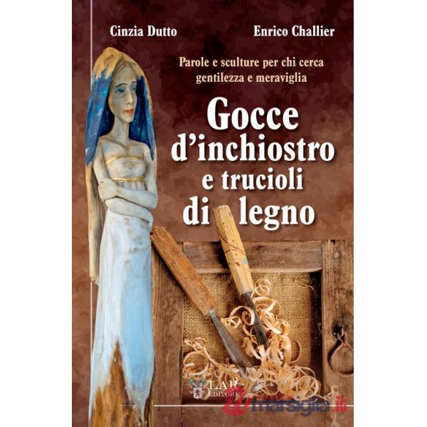 Gocce d'inchiostro e trucioli di legno