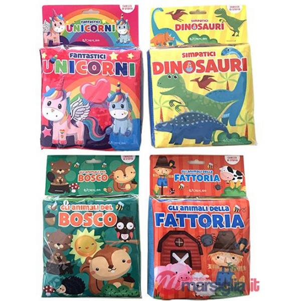Animali del bosco-Fantastici unicorni-Gli animali della fattoria-Simpatici dinosauri. Carezze di stoffa. Ediz. a colori (Gli)