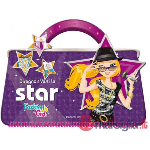 Disegna e vesti le star. Fashion girl. Ediz. a colori. Ediz. a spirale