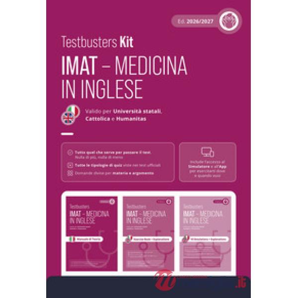 Testbusters IMAT. Test di medicina in inglese. Kit. Con simulatore e app