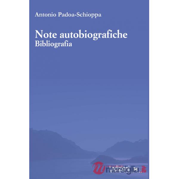 Note autobiografiche. Bibliografia