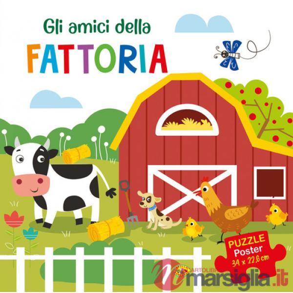 Amici della fattoria. Puzzle poster. Ediz. a colori (Gli)