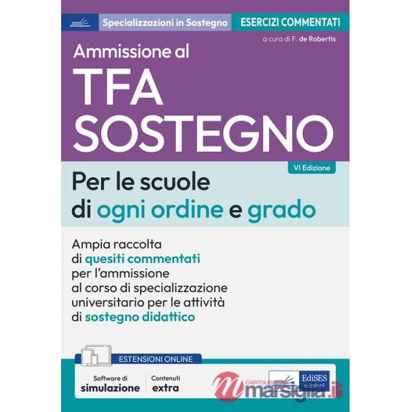 Test ammissione TFA sostegno scuole ogni ordine e grado