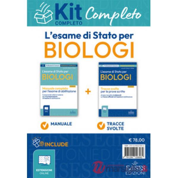 Esame di Stato per biologi. Kit completo. Manuale teorico e Tracce svolte per l'Esame di abilitazione professionale. Con espansi
