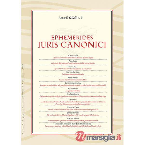 Ephemerides Iuris canonici (2025). Vol. 1