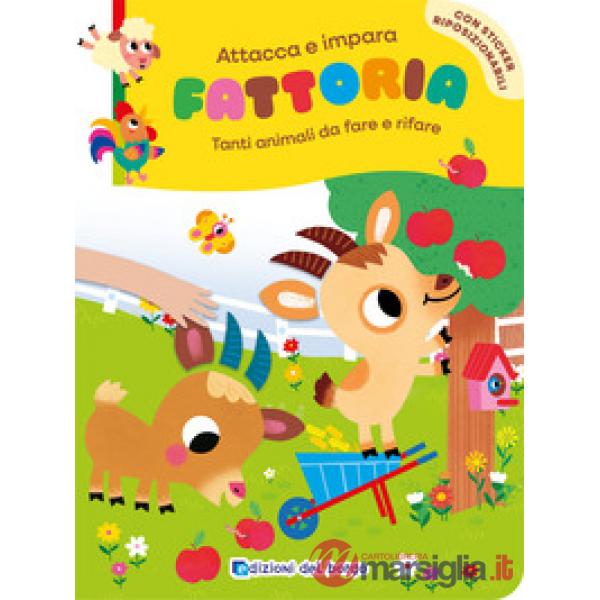 Fattoria. Tanti animali da fare e rifare. Con adesivi. Ediz. a colori