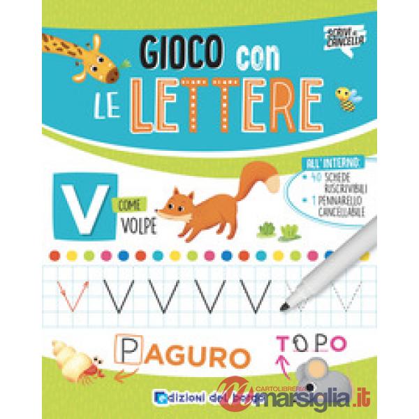 Gioco con le lettere. Con pennarello cancellabile