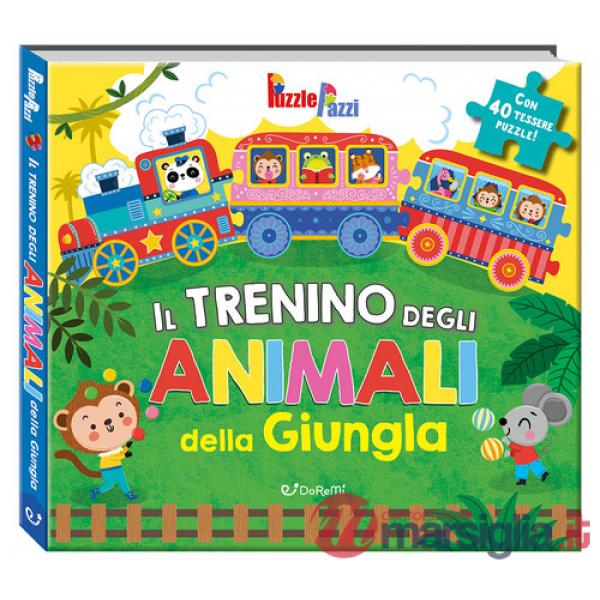 Trenino degli animali della giungla. Puzzle pazzi. Ediz. a colori (Il)