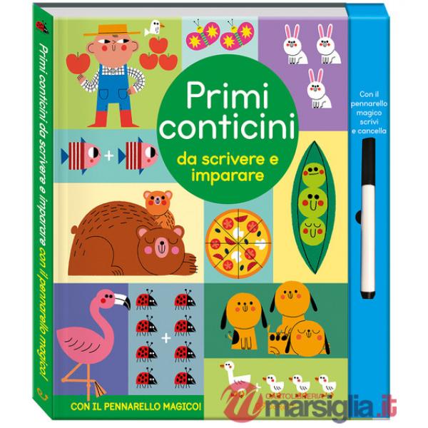 Primi conticini da scrivere e imparare. Scrivi cancella & riscrivi. Ediz. a colori. Con pennarello cancellabile