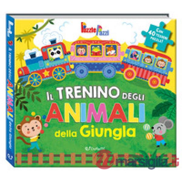 Trenino degli animali della giungla. Puzzle pazzi. Ediz. a colori (Il)