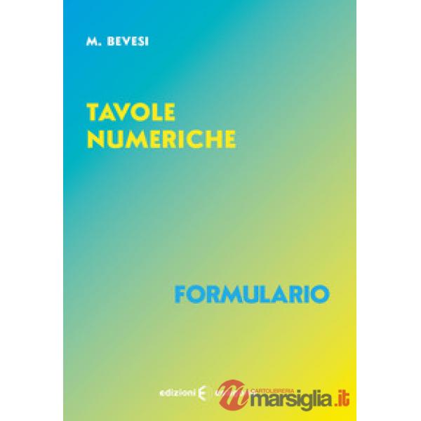 Tavole numeriche. Formulario