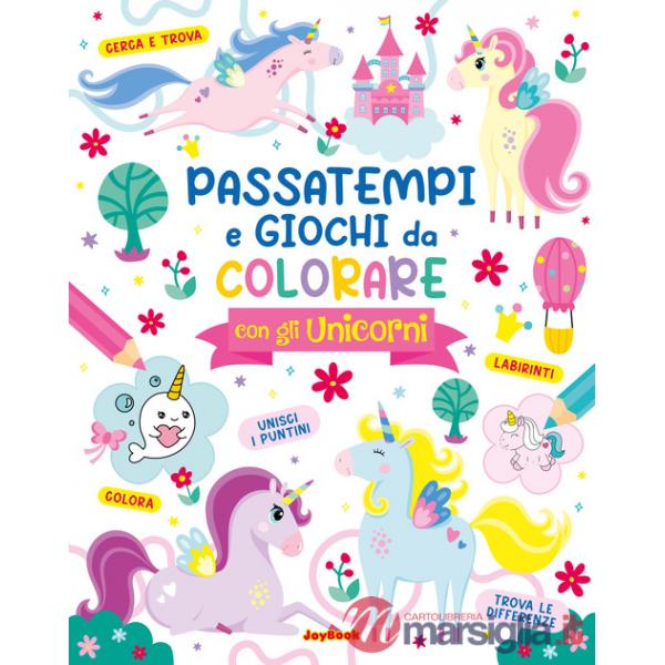 Passatempi e giochi da colorare con gli unicorni