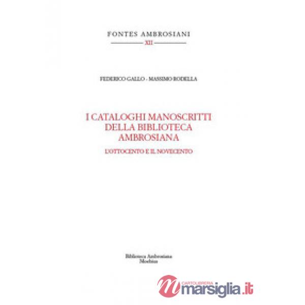 Cataloghi manoscritti della Biblioteca Ambrosiana. L'Ottocento e il Novecento (I)