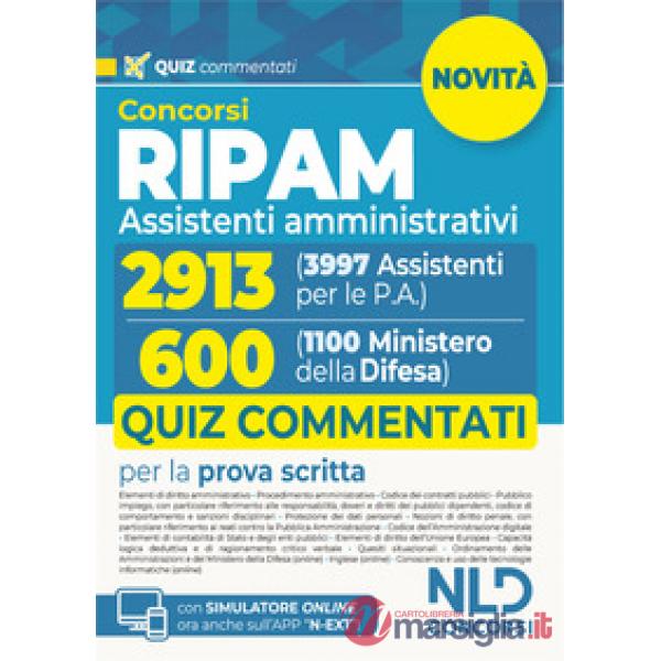 Concorso Ripam 3997 posti, profilo 2913 assistenti amministrativi e Concorso 1100 posti Ministero della Difesa, profilo per 600 