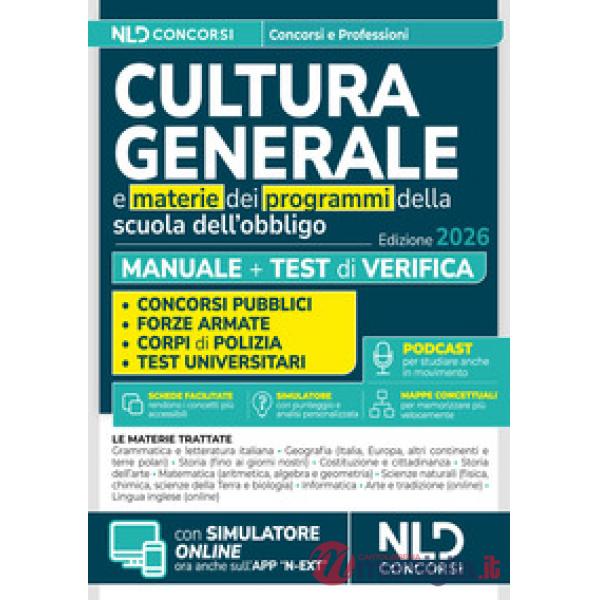 Manuale di cultura generale per tutti i concorsi 2026 con schemi e tabelle