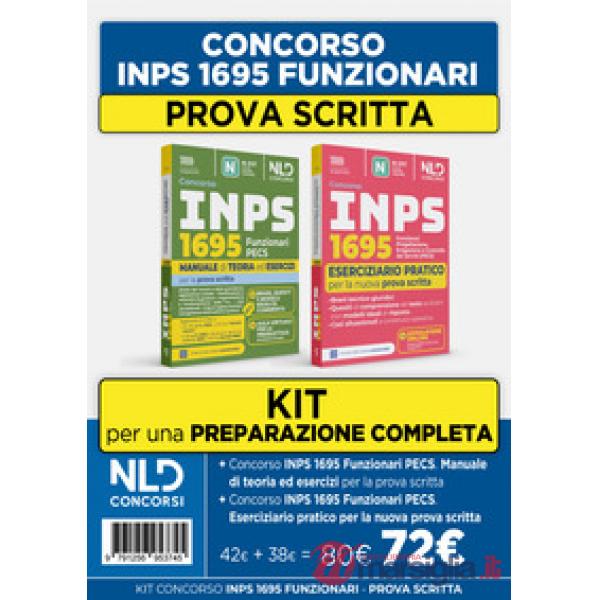 KIT concorso INPS 2026 1695 funzionari PECS. Manuale di teoria con eserciziario pratico per la prova scritta