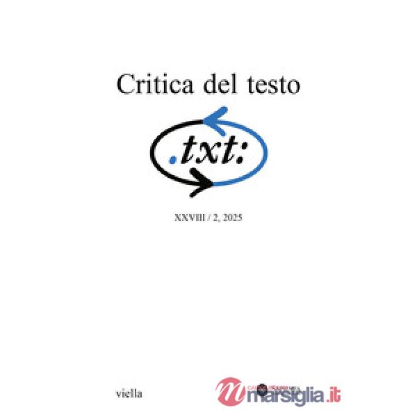 Critica del testo (2025). Vol. 2