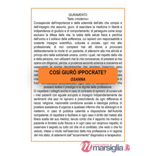 Così giurò Ippocrate?