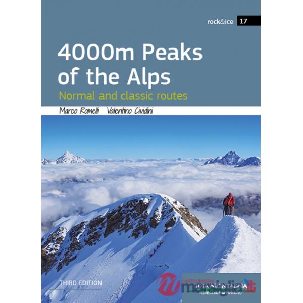 4000 m peaks of the Alps. Normal and classic routes
