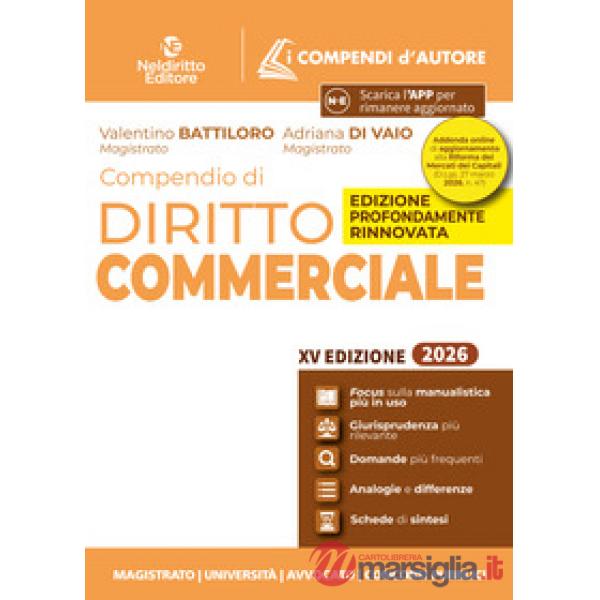Compendio di diritto commerciale 2026