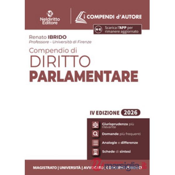 Compendio di diritto parlamentare 2026