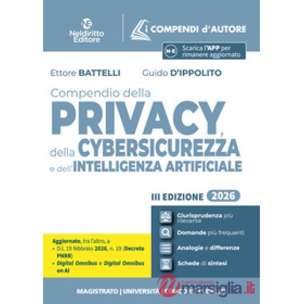 Compendio della privacy, della cybersicurezza e dell'Intelligenza Artificiale 2026