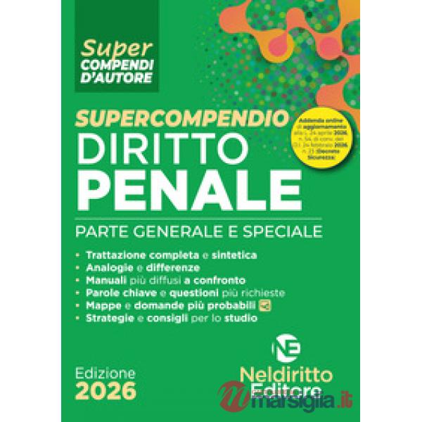 Supercompendio di diritto penale 2026