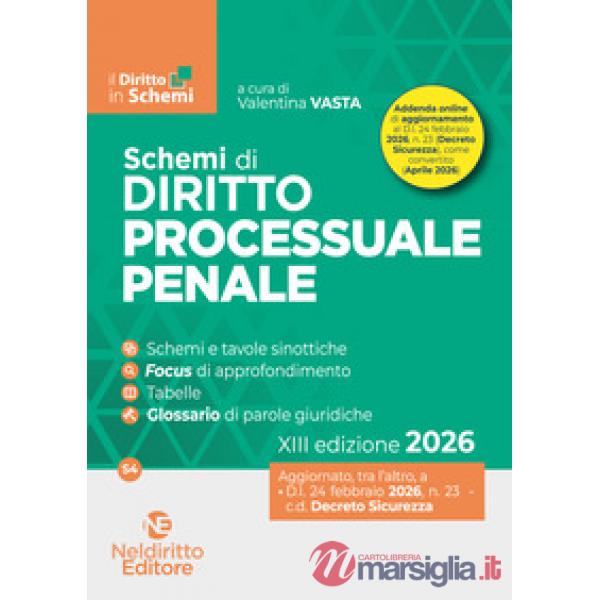 Schemi di procedura penale 2026