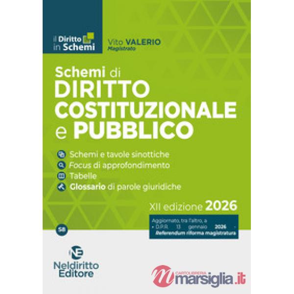 Schemi di diritto costituzionale e pubblico 2026