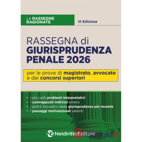 Rassegna ragionata di diritto penale 2026