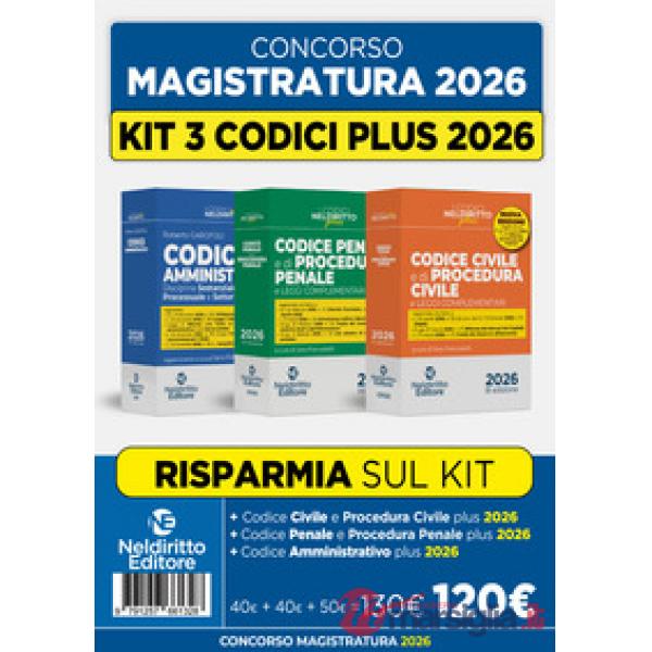 Codice penale e di procedura penale plus + Codice civile e di procedura civile plus + Codice amministrativo plus. Kit per il con