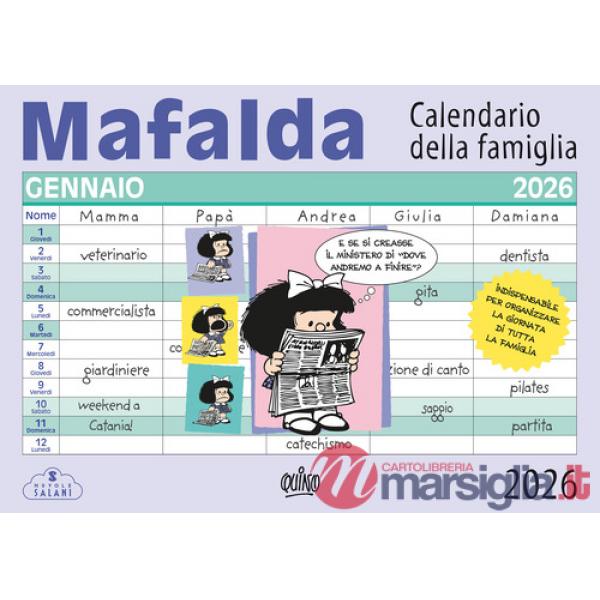 Mafalda. Calendario della famiglia 2026