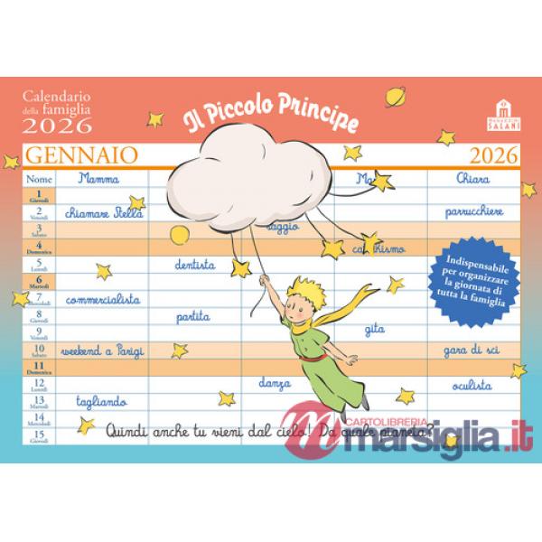 Piccolo Principe. Calendario della famiglia 2026 (Il)
