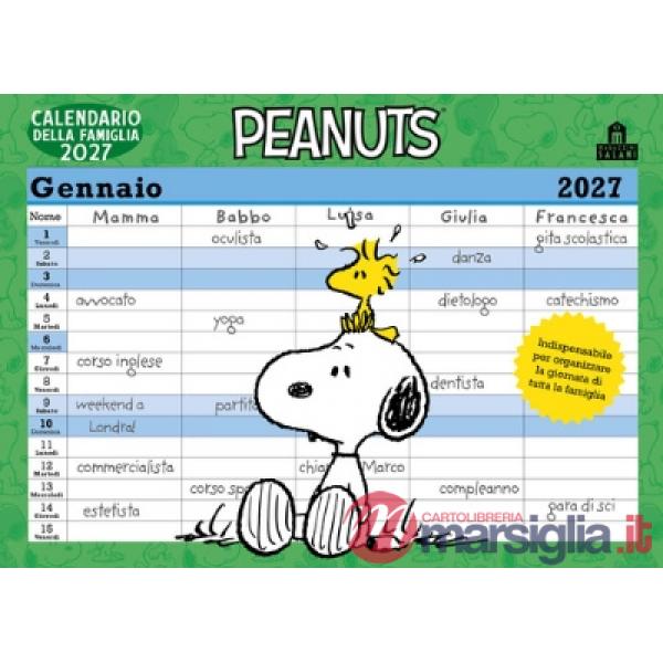 Peanuts. Calendario della famiglia 2027